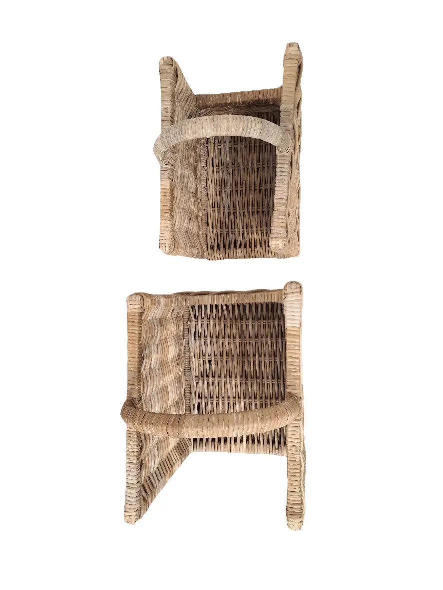 HEAVY FIREWOOD BASKET TWIN SET - S/M H and J Garuda furniture