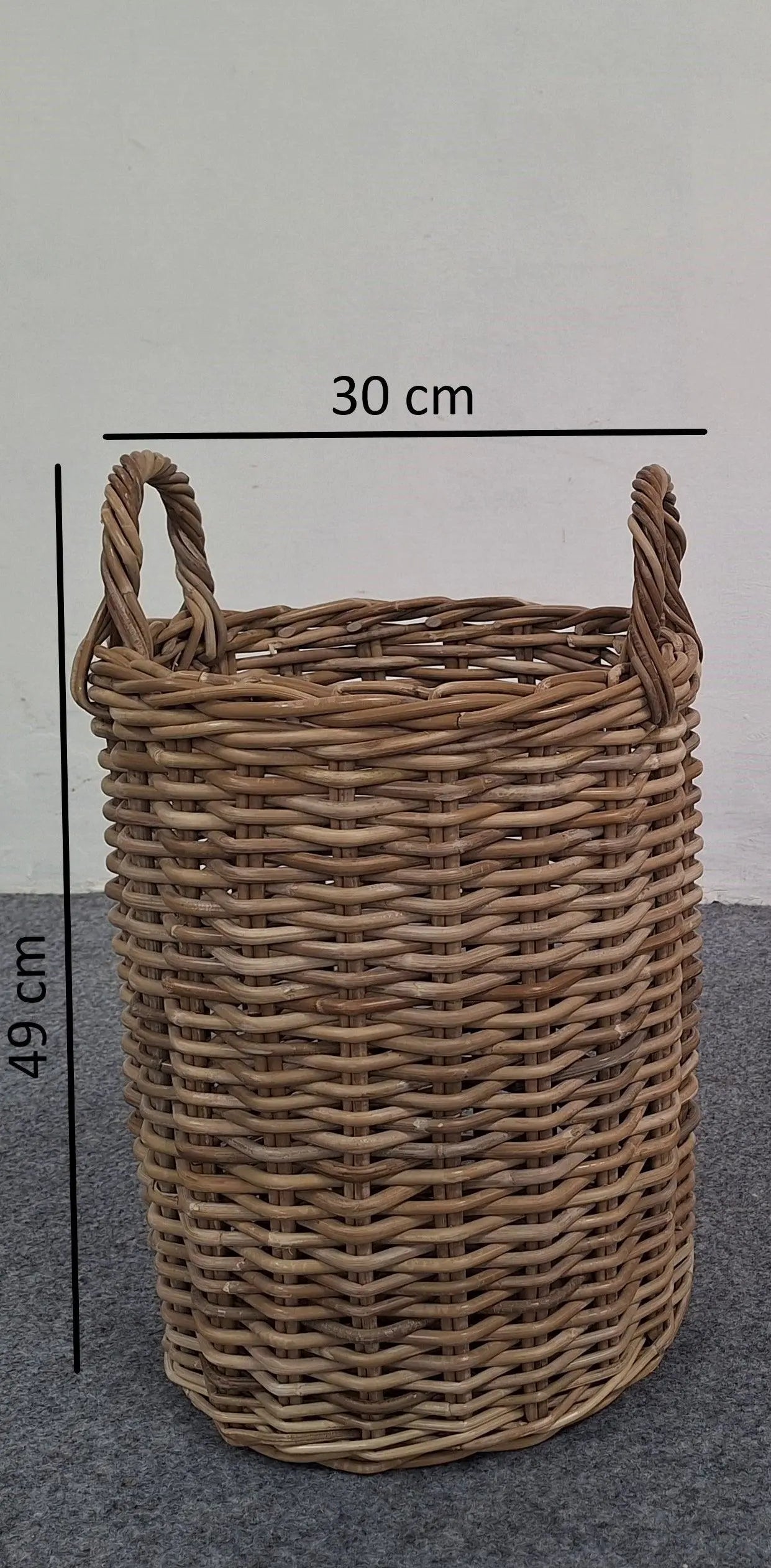 NIEDA WICKER BASKET (L) H and J Garuda furniture