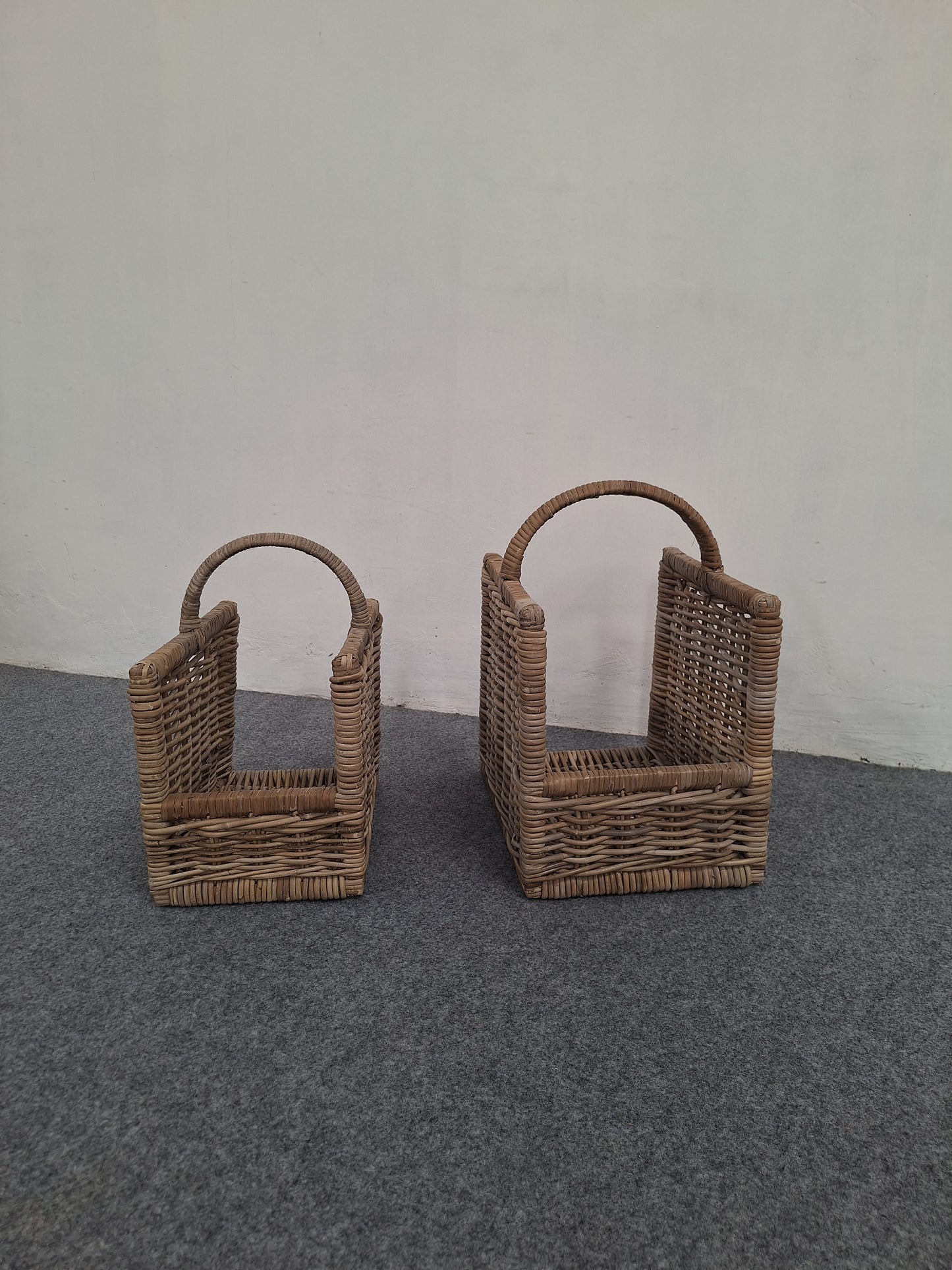 HEAVY FIREWOOD BASKET TWIN SET  - S/M