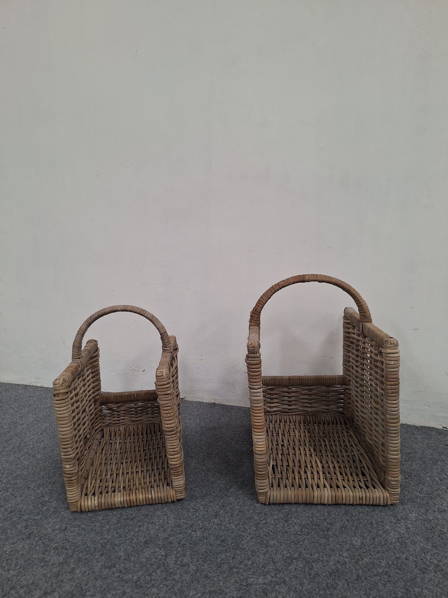 HEAVY FIREWOOD BASKET TWIN SET  - S/M