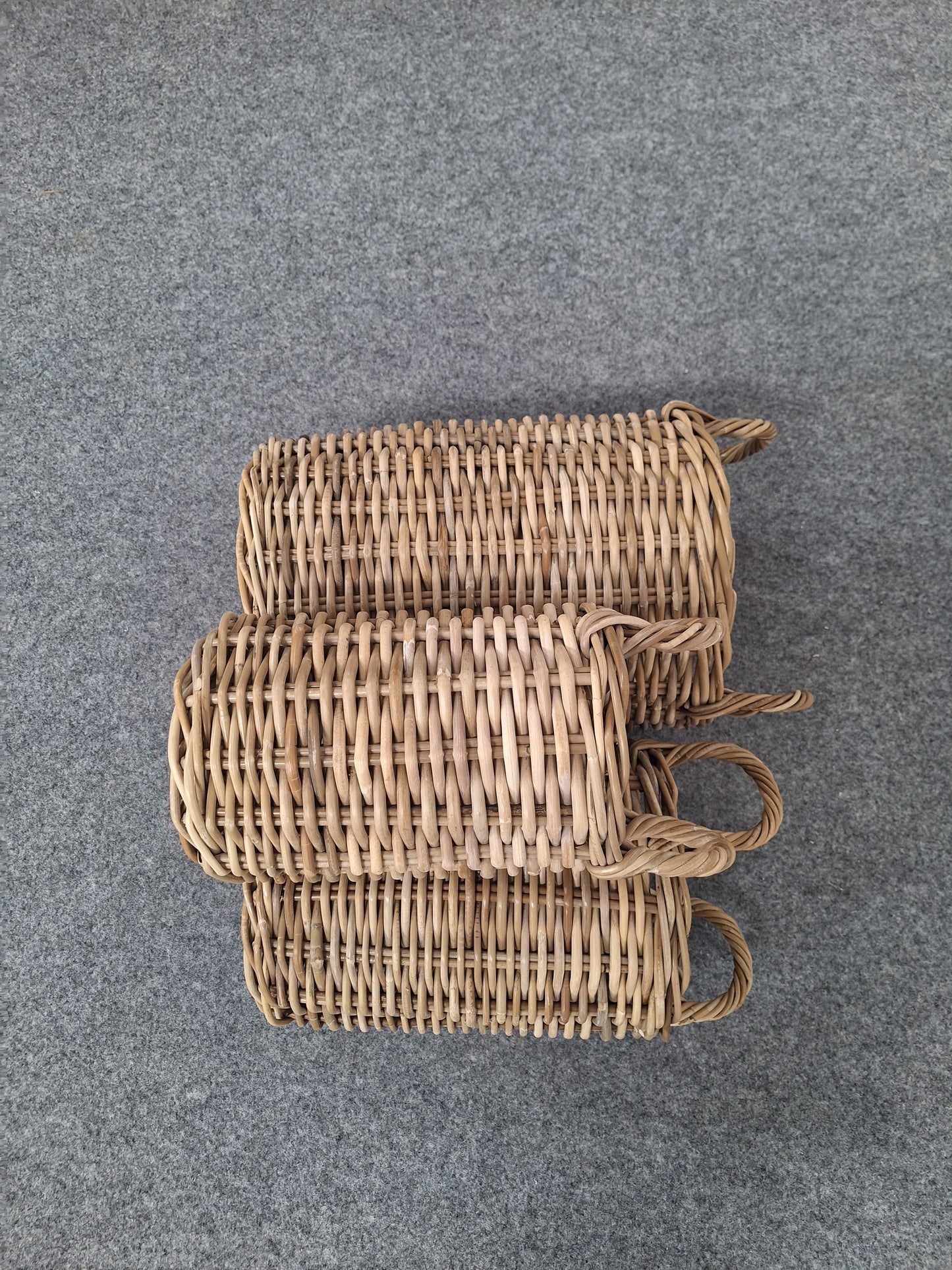 NIEDA WICKER BASKET 3 piece set