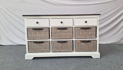 MERISSA CABINET - 3 DRAWERS			 AND 6 BASKETS