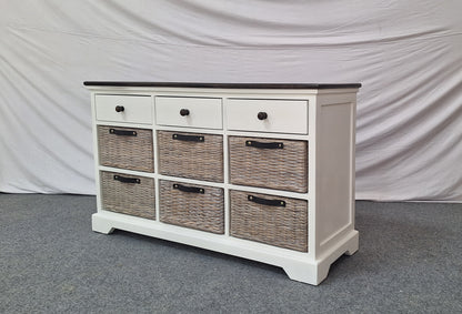 MERISSA CABINET - 3 DRAWERS			 AND 6 BASKETS