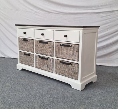 MERISSA CABINET - 3 DRAWERS			 AND 6 BASKETS