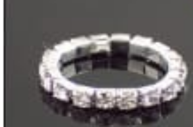 10 piece of diamond  elastic silver ring