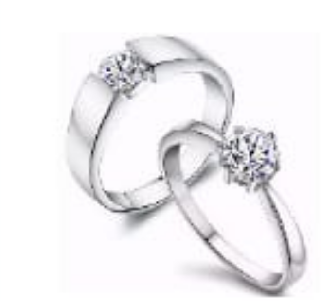 12 tryme crystal couple his and hers zircon ring FREE Shipping