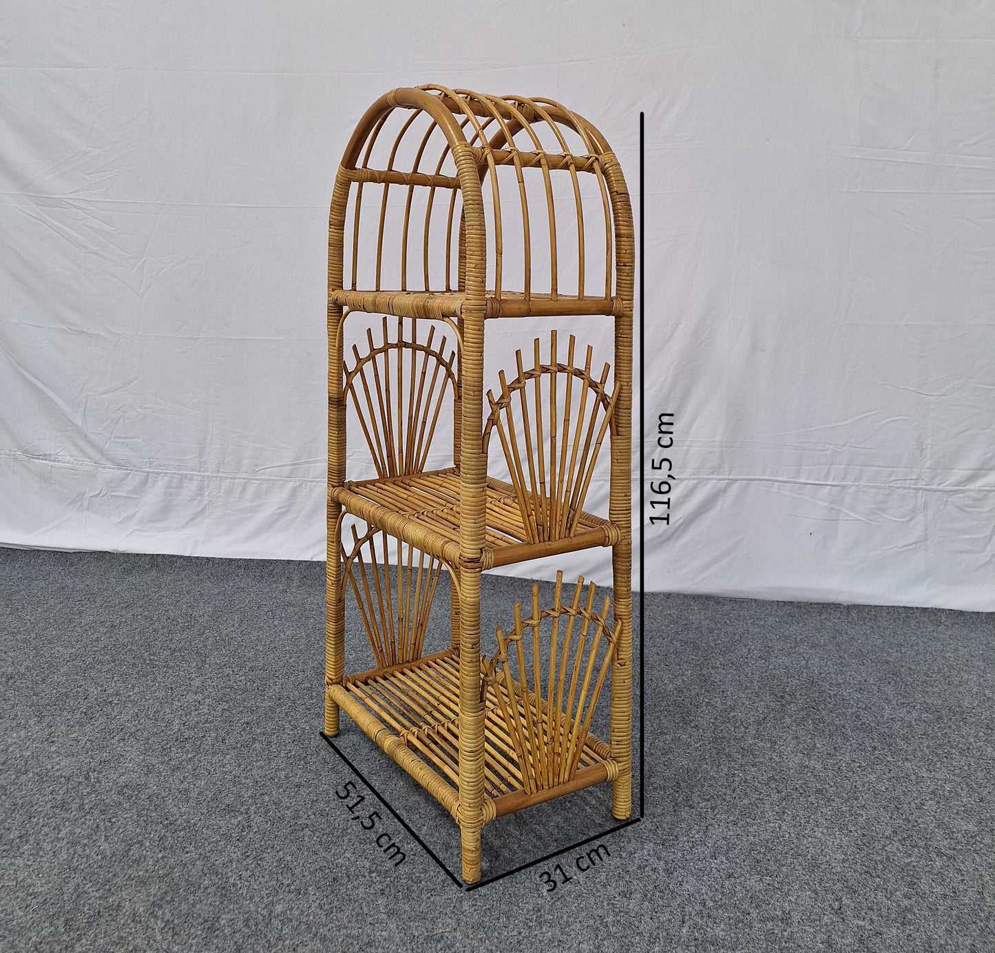 Rattan AMILLY SHELF 3 TIER